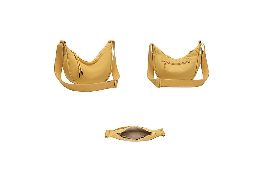 ITALYSHOP24 Schultertasche Damen Tasche Runde Brusttasche MOON Bag CrossBod günstig online kaufen