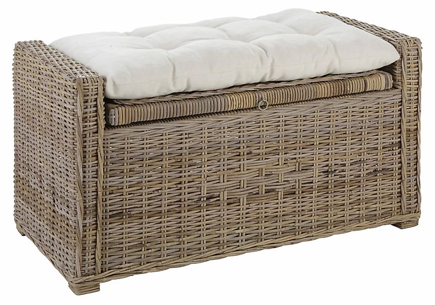 Home affaire Sitztruhe "Schönerempfang, TOPSELLER" Rattan-Bank, OTTOs Choic günstig online kaufen