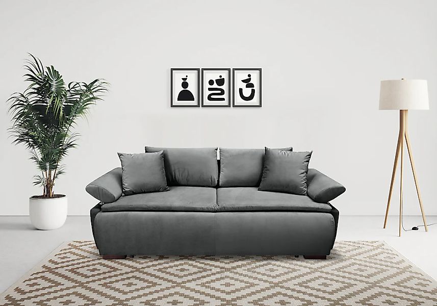 INOSIGN Schlafsofa "Romeo", mit Boxspringaufbau, Bettfunktion & Bettkasten, günstig online kaufen