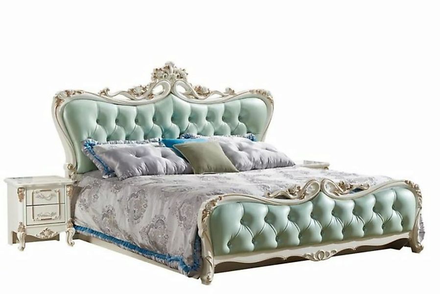 JVmoebel Bett Design Bett Schlafzimmer Blau Chesterfield Betten (Nur Bett), günstig online kaufen