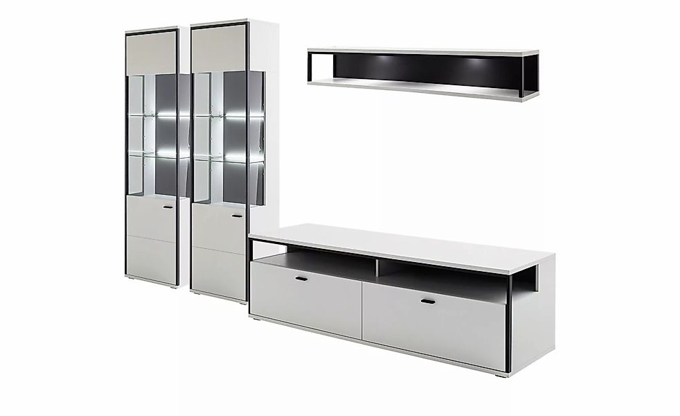 Wohnkombination  Orella ¦ weiß ¦ Maße (cm): B: 291 H: 199 T: 51.0 Kommoden günstig online kaufen