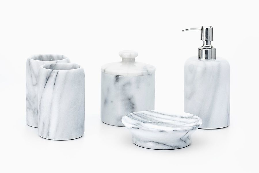 houseproud Badaccessoire-Set Gloss Marble Badset, 5 günstig online kaufen