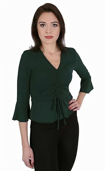 Sarcia.eu Klassische Bluse Khaki Bluse - Trompetenärmel JOHN ZACK XL günstig online kaufen