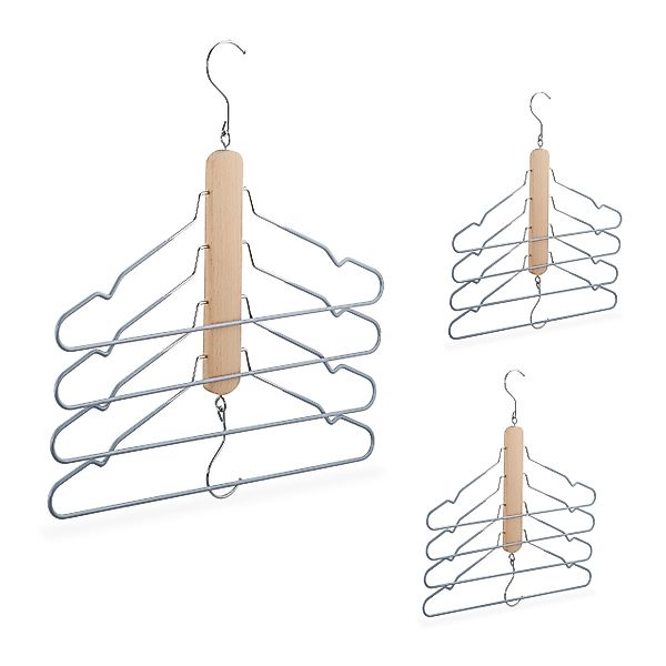 relaxdays Mehrfach-Kleiderbügel 3er Set, (3er Set) günstig online kaufen