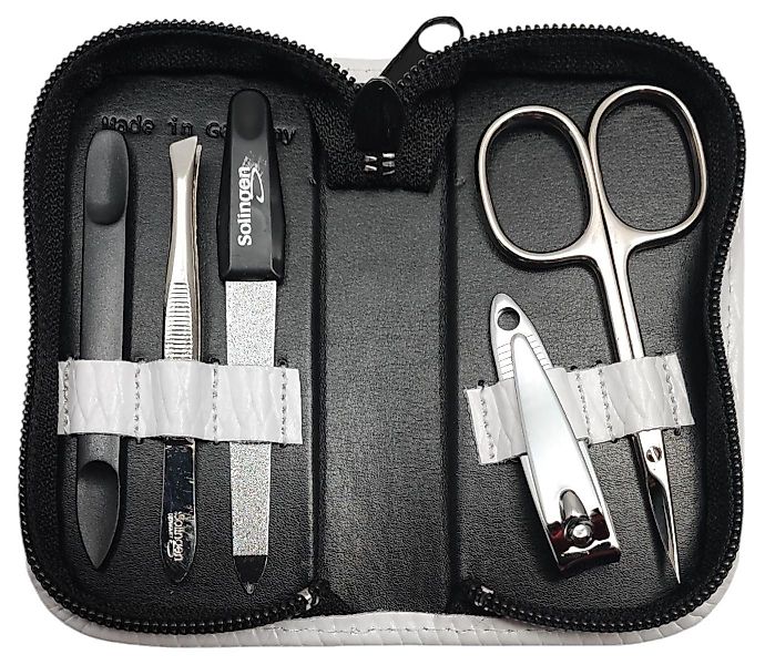 EloModa Maniküre-Etui 5-tlg Maniküre-Set aus Echtleder günstig online kaufen