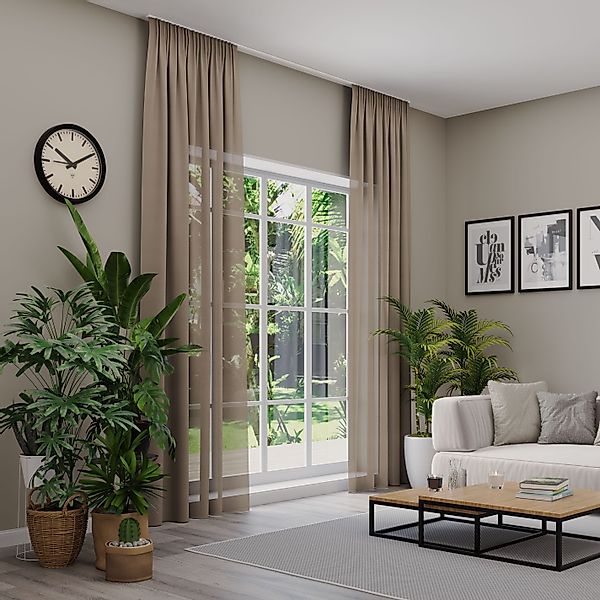 Neutex for you Vorhang nach Maß "ARUBA" Ösen 1 Stk. tlg. Uni Dimout, hochwe günstig online kaufen