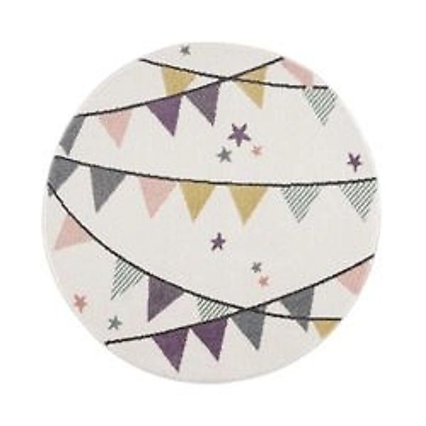payé Teppich Anime 9381 Kinderzimmer Rund 160x160 cm Cream günstig online kaufen