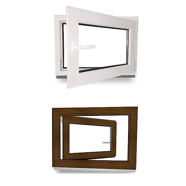 JeCo Fenster Kellerfenster Kunststoff innen weiß günstig online kaufen