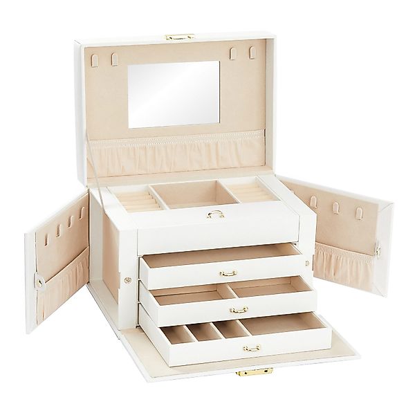 Mondeer Schmuckkasten Schmuckbox, 4 Ebenen mit günstig online kaufen