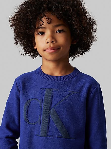 Calvin Klein Jeans Rundhalspullover Monogram Reg. günstig online kaufen