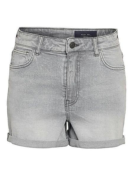 Noisy may Jeansshorts Solide Struktur, mittlere Taille, Knopfverschluss NMM günstig online kaufen