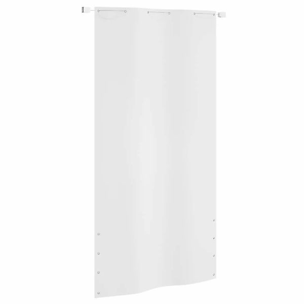 Vidaxl Balkon-sichtschutz Weiß 120x240 Cm Oxford-gewebe günstig online kaufen