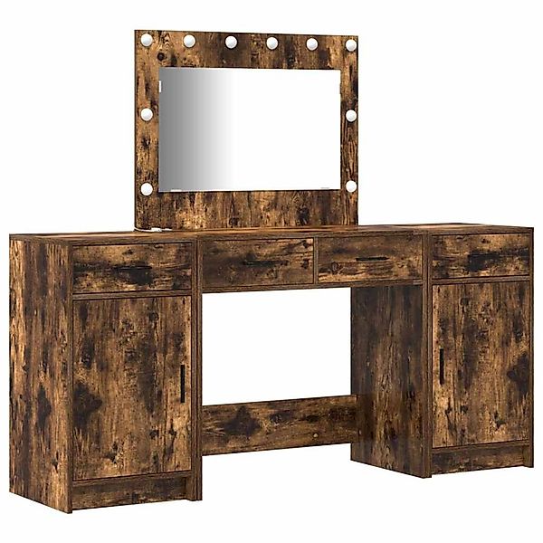 vidaXL Schminktisch mit Tür 3-Tlg Braun 40 x 41 x 75 cm Holzwerkstoff 33342 günstig online kaufen