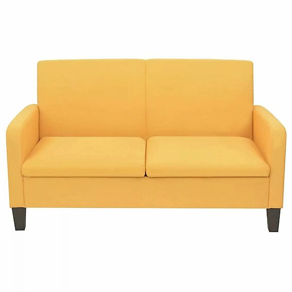 2-sitzersofa 135 X 65 X76 Cm Gelb günstig online kaufen