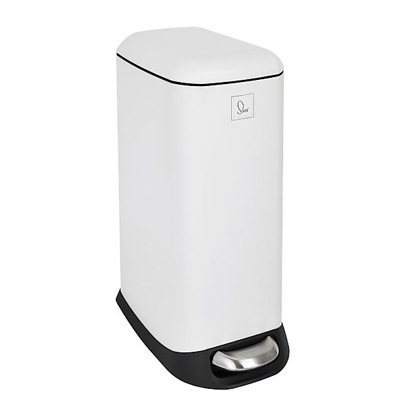 Svita TS20 Mülleimer Treteimer Abfalleimer 20l Mit Inneneimer Pedal Weiß günstig online kaufen