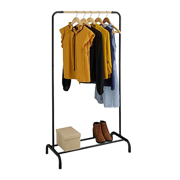 relaxdays Kleiderständer Metall schwarz günstig online kaufen