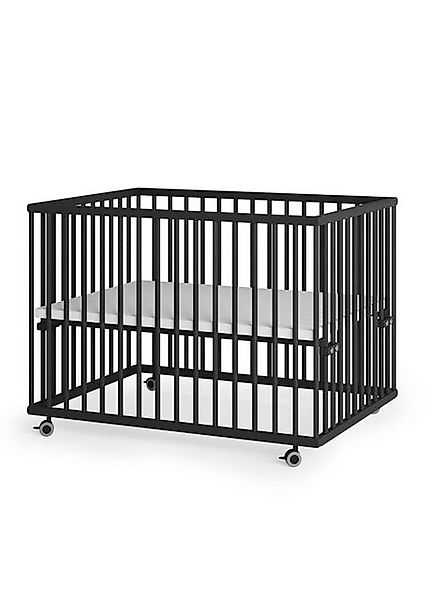 Sämann Babybett Laufgitter 75x100 cm Black Edition Premium Kollektion Laufs günstig online kaufen