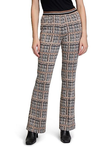 Betty Barclay Bundfaltenhose Damen Karo-Hose Slim Fit Form günstig online kaufen