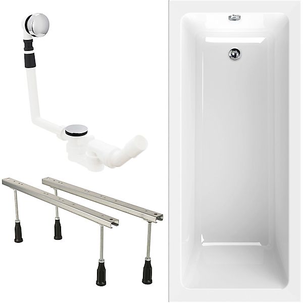 Calmwaters Badewanne Modern Square, Weiß, 170 günstig online kaufen