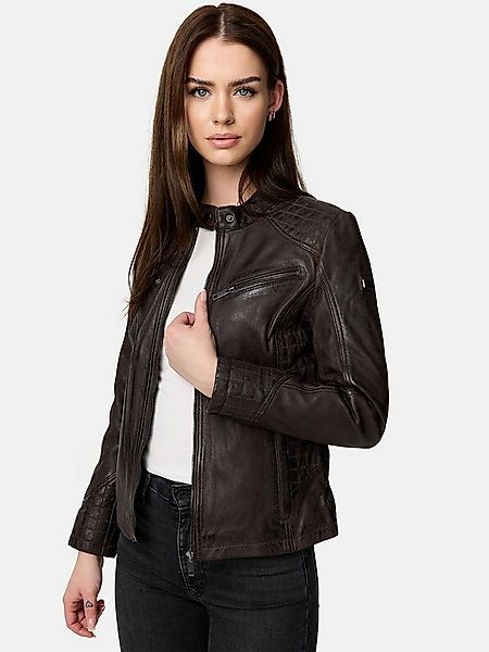 Tazzio Lederjacke F522 moderne & zeitlose Damen Jacke im Biker Look günstig online kaufen