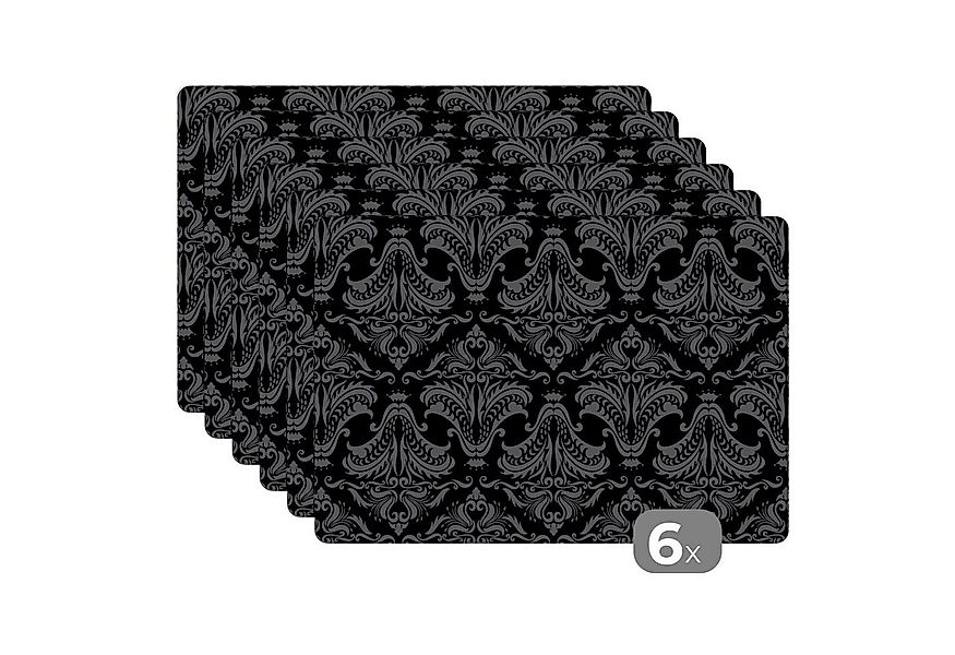 MuchoWow Platzset Muster - Barock - Damast, (6-St), Platzsets, Tischset, Ab günstig online kaufen