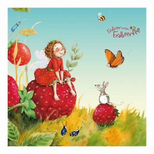 Bilderwelten Fototapete Erdbeerinchen Erdbeerfee - Zauberhaft rot Gr. 288 x günstig online kaufen