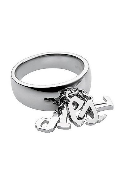 Diesel Fingerring DX0073040510, aus Edelstahl, Silber, Größe 59 (18,8mm) günstig online kaufen