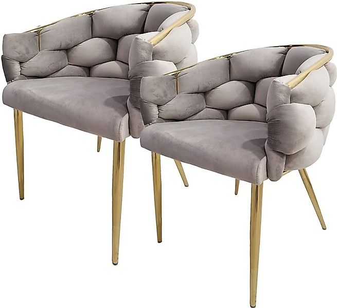 Kayoom Polsterstuhl »Stuhl Grace 125 2er-Set, Gestell aus Eisen, bequem gep günstig online kaufen