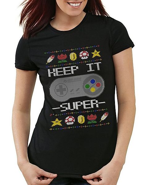 style3 T-Shirt Keep it Super Ugly Sweater snes x-mas pulli weihnachtsbaum s günstig online kaufen