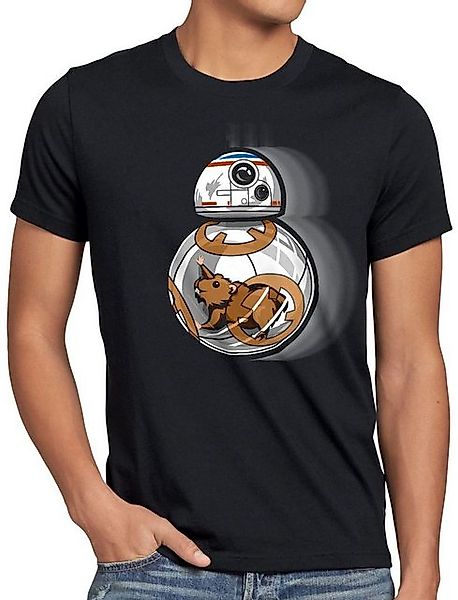 style3 Print-Shirt Herren T-Shirt BB-8 Hamster astro droide roboter r2-d2 günstig online kaufen