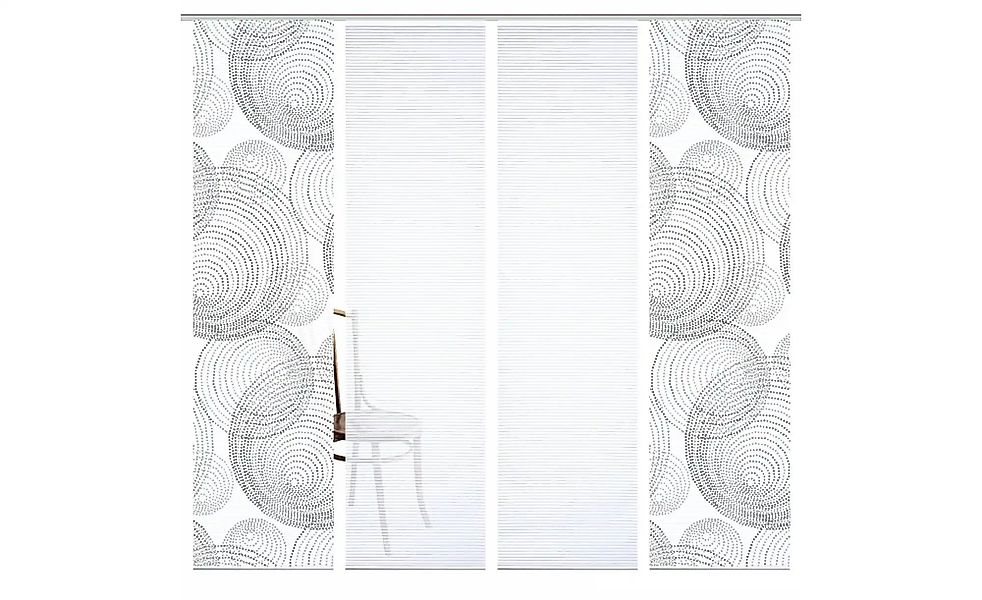 HOME in green Schiebegardine »RIWELO« Paneelwagen 4 Stk. tlg. SET DIGITALDR günstig online kaufen