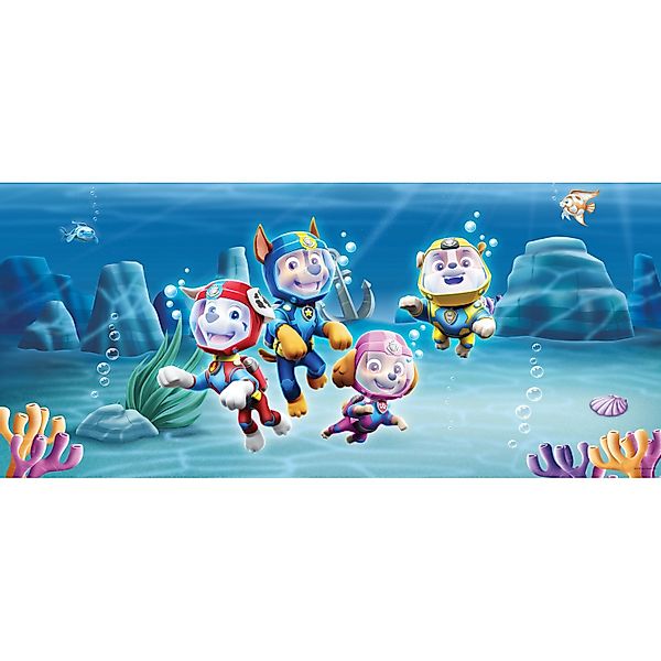 Sanders & Sanders Poster Paw Patrol Blau 202 x 90 cm 600912 günstig online kaufen