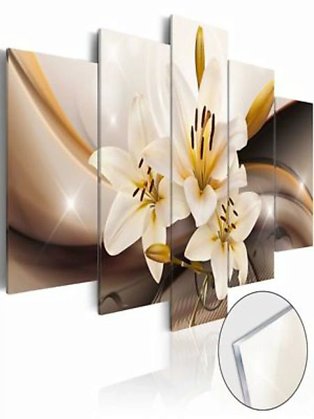 artgeist Acrylglasbild Shiny Lily [Glass] mehrfarbig Gr. 200 x 100 günstig online kaufen