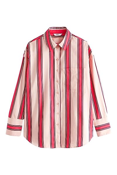 Next Langarmbluse Oversize-Hemd aus Baumwolle (1-tlg) günstig online kaufen