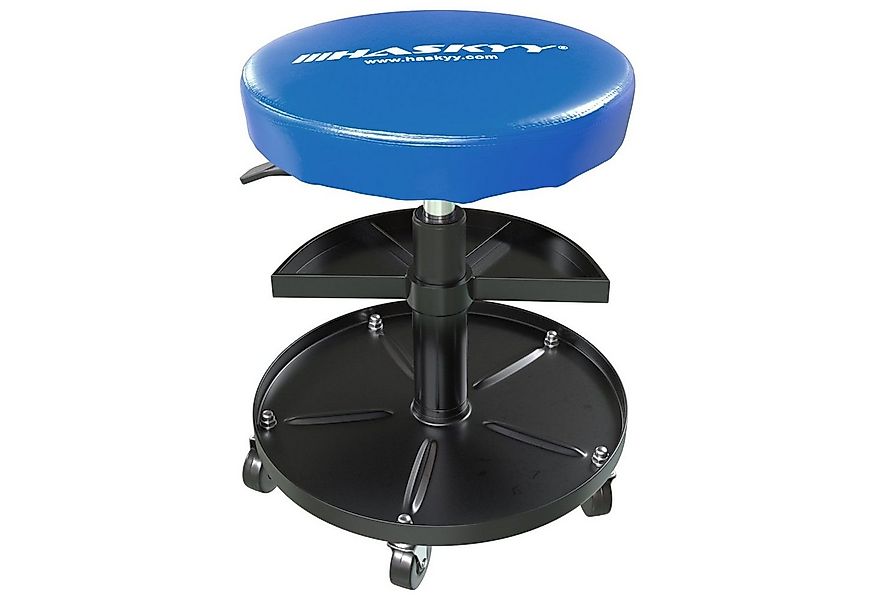 HASKYY Arbeitshocker Werkstatthocker Rollhocker 300 mm Sitz Geleinlage Arbe günstig online kaufen