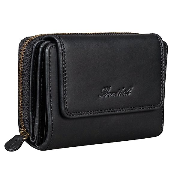 Benthill Geldbörse Damen Echt Leder RFID Geldbeutel viele Kartenfächer Port günstig online kaufen