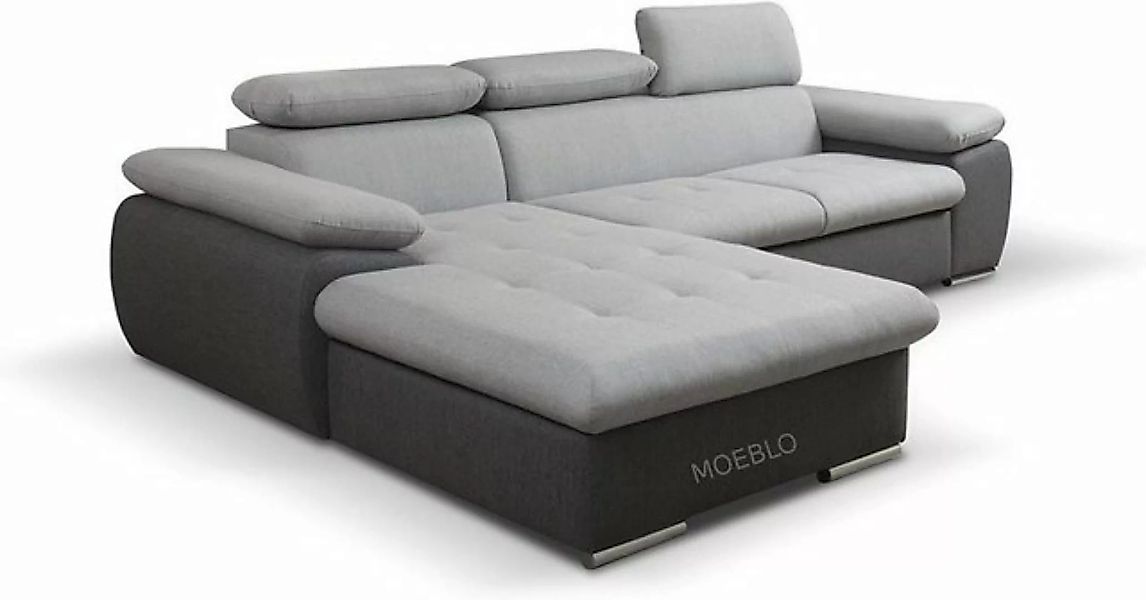 MOEBLO Ecksofa Nilux, Sofa Couch L-Form Polsterecke für Wohnzimmer, Schlafs günstig online kaufen
