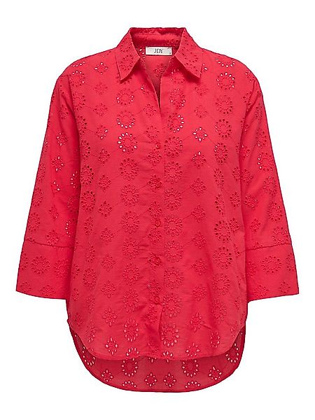 JACQUELINE de YONG Blusenshirt Trendiges mit Lochstickerei und längerer Rüc günstig online kaufen