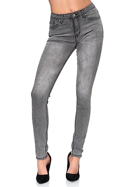 Elara Skinny-fit-Jeans Elara Damen Stretch Hose günstig online kaufen