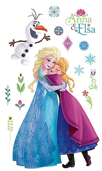 Disney Wandtattoo Die Eiskönigin Nordix Sommer Xxl Blau und Lila 127 x 200 günstig online kaufen