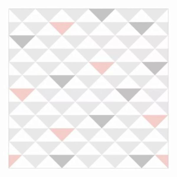 Bilderwelten Mustertapete No.YK65 Dreiecke Grau Weiß Rosa grau Gr. 480 x 32 günstig online kaufen