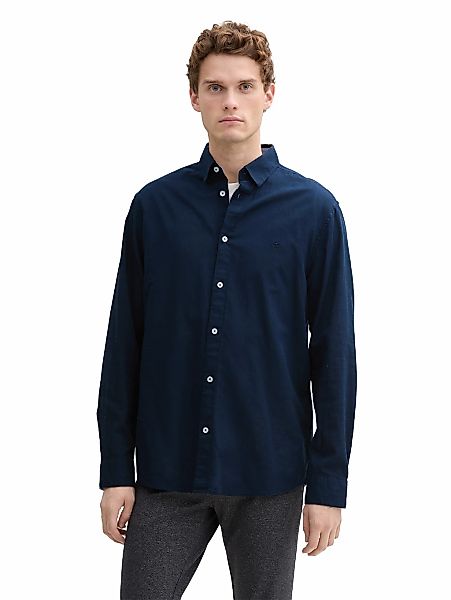 TOM TAILOR Langarmhemd, mit Logo Stickerei günstig online kaufen