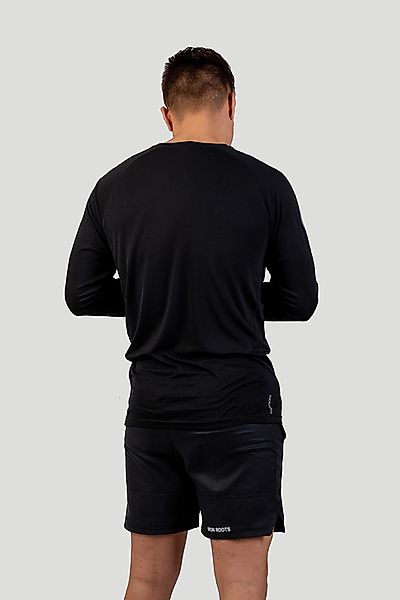 Herren Eucalyptus Performance Longsleeve T-shirt - Black günstig online kaufen