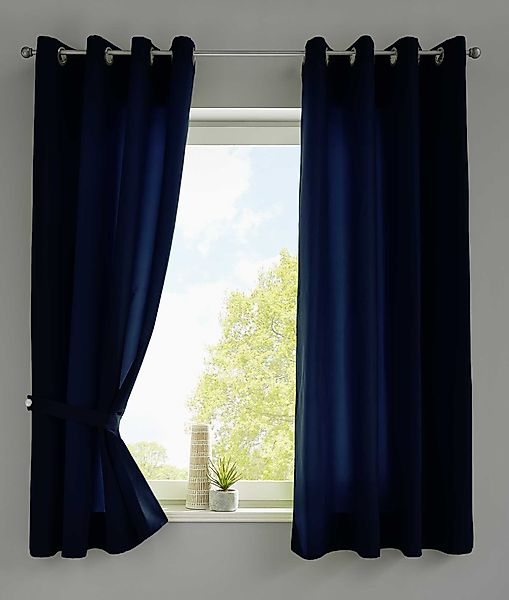 Gardinenbox Vorhang (2 St), Ösen, blickdicht, Vorhänge »Berlin« Blickdicht günstig online kaufen