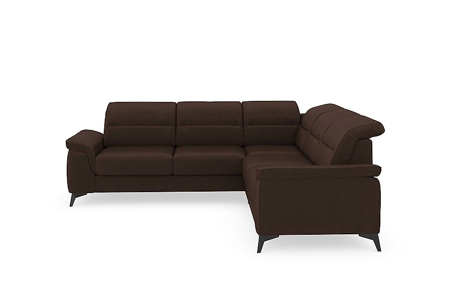 sit&more Ecksofa »Sinatra L-Form« optinal mit Kopfteilverstellung und Armte günstig online kaufen