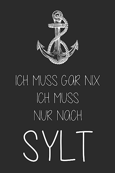 queence Metallbild "Ich muss nur nach Sylt", Sprüche, (1 St.) günstig online kaufen