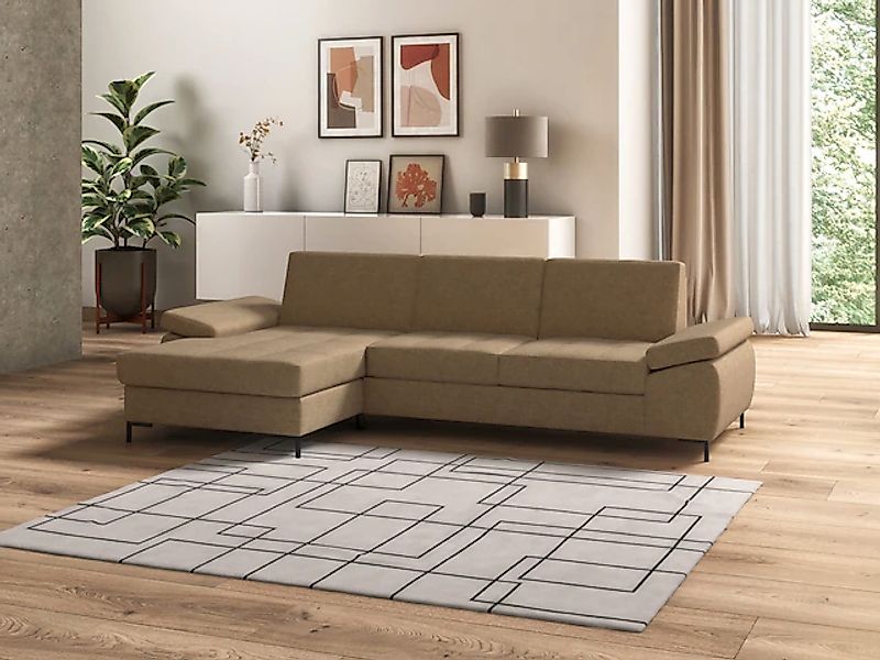 DOMO collection Ecksofa »Capelo, komfortabel, klare Linien zeichnen dieses günstig online kaufen