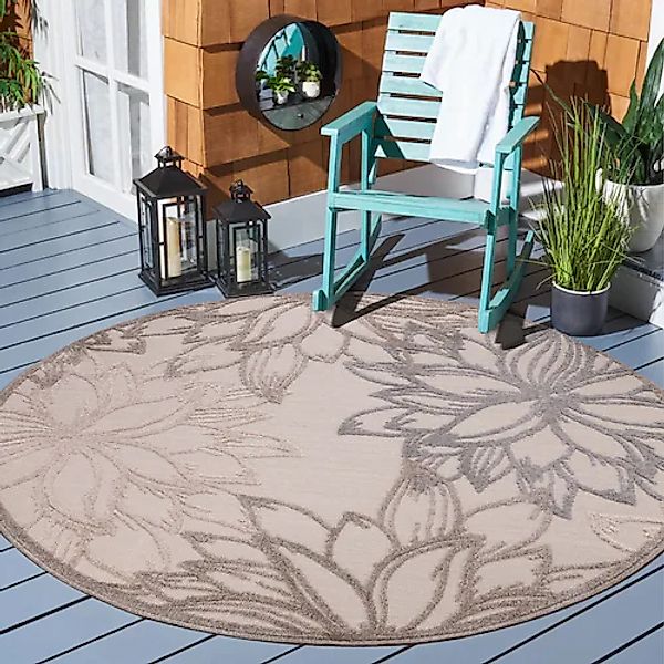 Sanat Teppich »Floral 2 Outdoor«, rund, 6 mm Höhe, In- und Outdoor geeignet günstig online kaufen