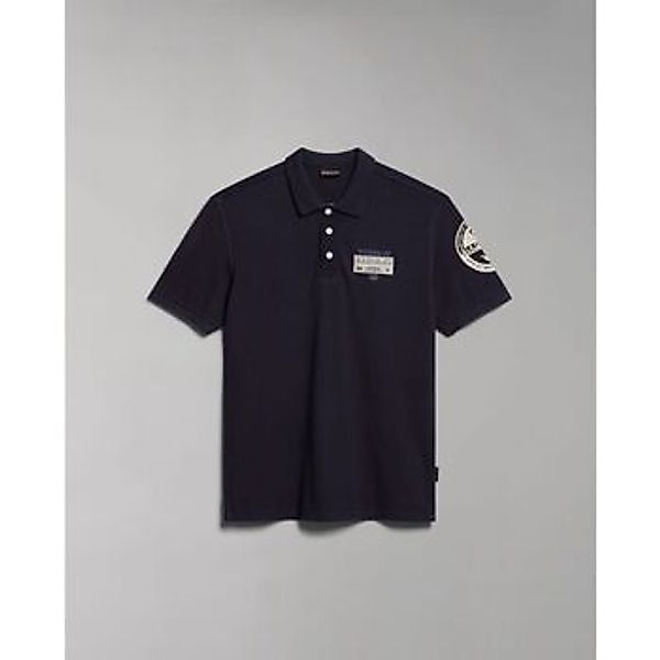 Napapijri  T-Shirts & Poloshirts E-AMUNDSEN NP0A4H6A-176 BLU MARINE günstig online kaufen