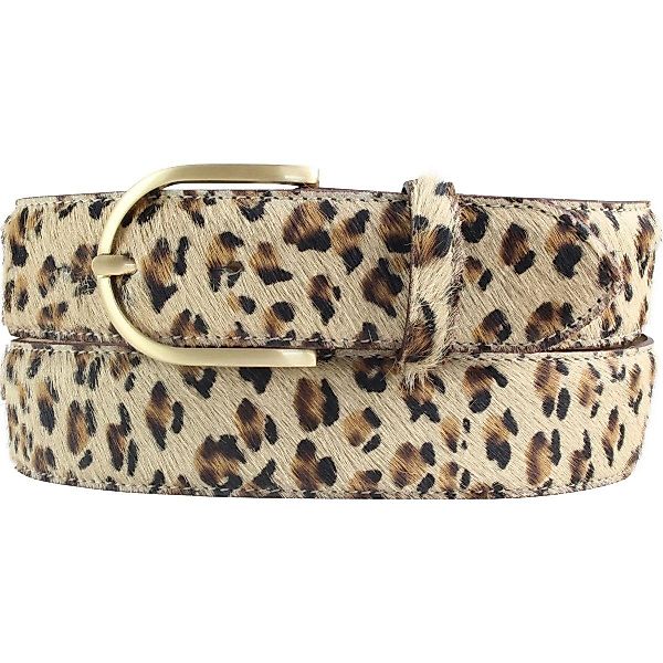 BELTINGER Ledergürtel Damen-Gürtel mit echtem Fell 4 cm - Fell-Gürtel für D günstig online kaufen